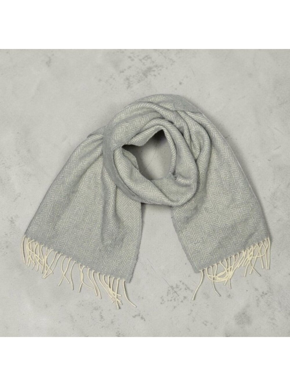 J CREW Gray Fringe Lighweight Fall Scarf